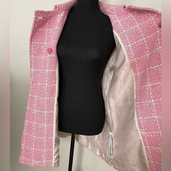 NWT Zara Textured Plaid Coat - Picture 7 of 15